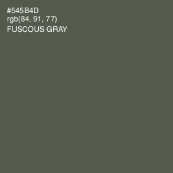 #545B4D - Fuscous Gray Color Image